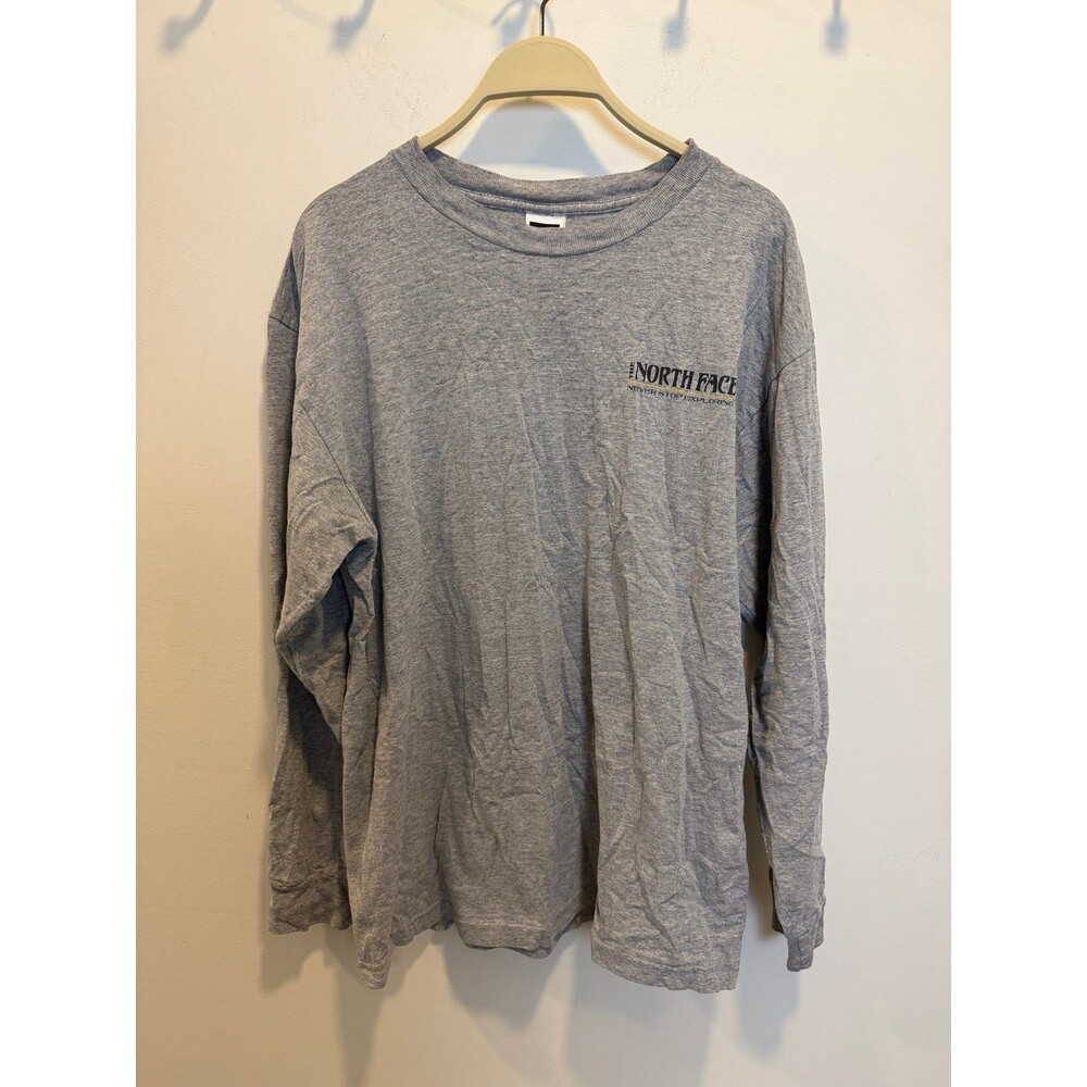 The North Face Men’s Long Sleeve Graphic T-Shirt Gray L – Vintage Mountain